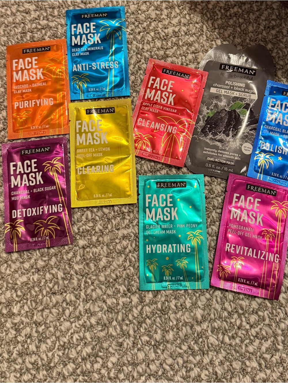 Freeman Face Mask bundle - 9 masks sealed new condition